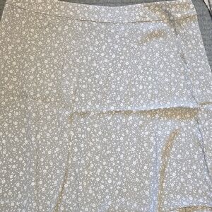 Floral Gray Skirt